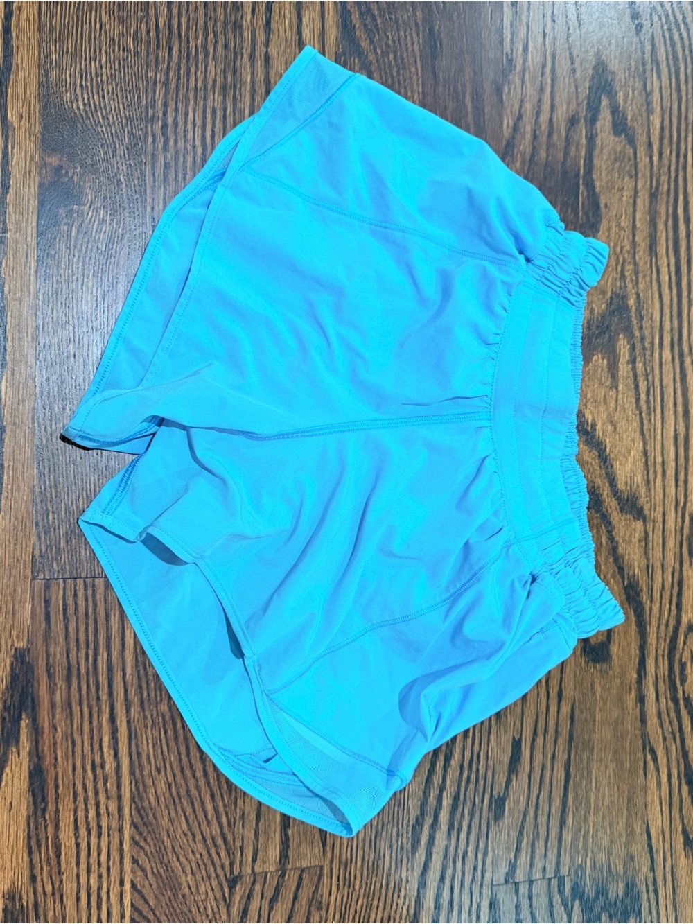 Lululemon Turquoise Blue Lined Running Athletic Shorts Size 4